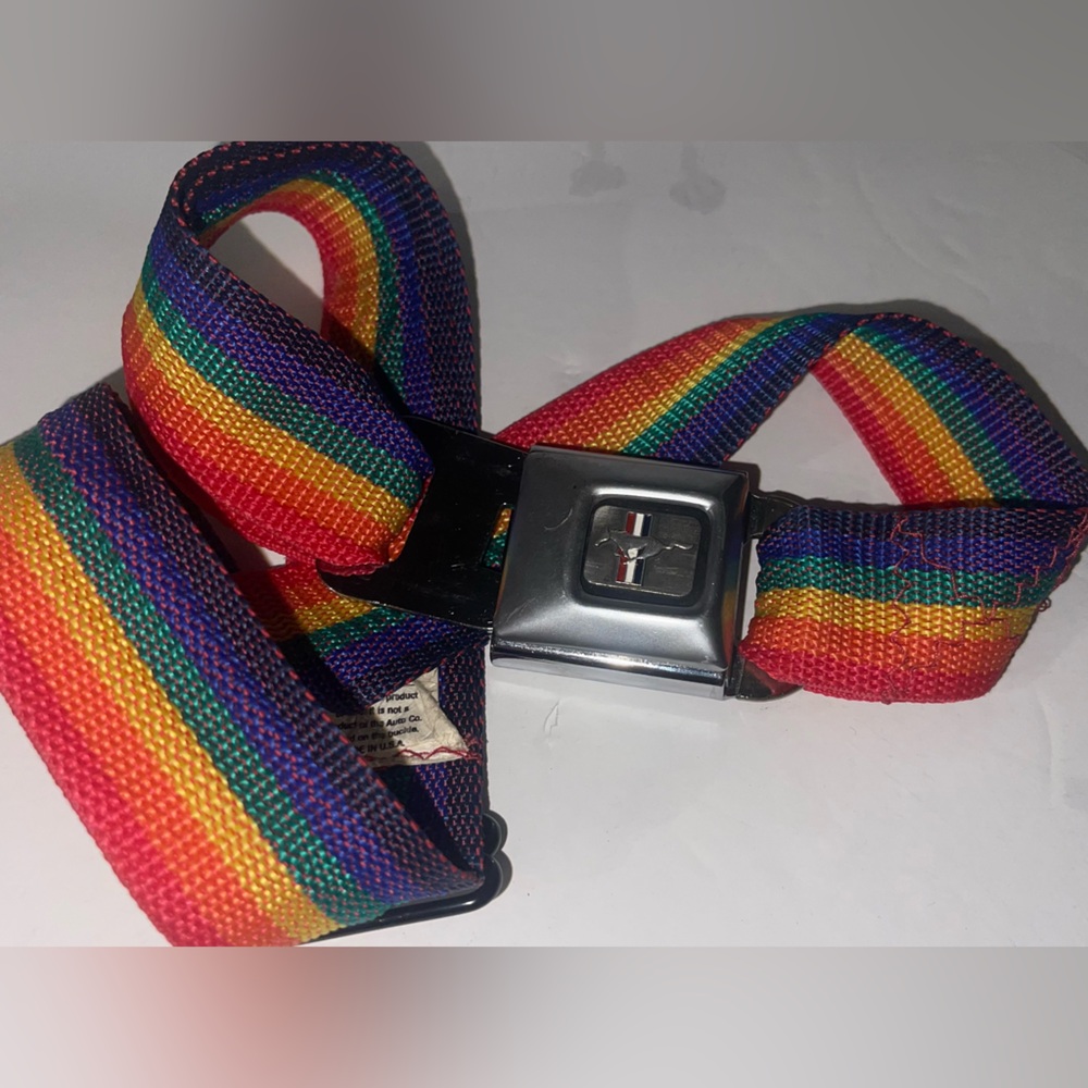 Pride buckle down belt 32 inch